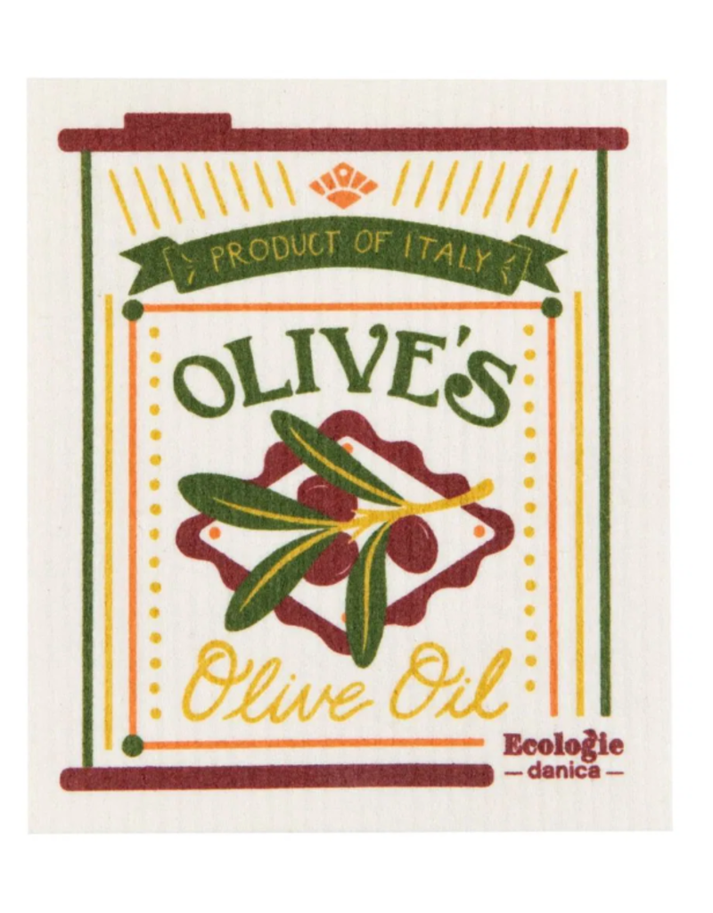Now Designs Swedish Dish Cloth Olive Oil DISC