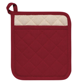 Now Designs Potholder Carmine Deep Red