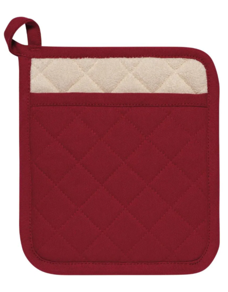 Now Designs Potholder Carmine Deep Red