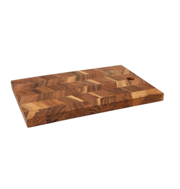 Now Designs Chevron Wooden Serving Board Platter, 15"