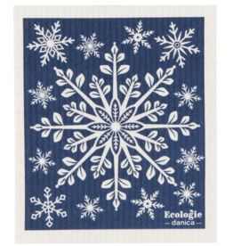 Now Designs Holiday Swedish Dish Cloth Snowflake, blue
