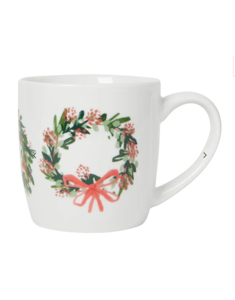 Now Designs Holiday Mug, Wreaths, 12oz