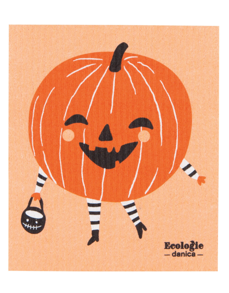 Now Designs Halloween Swedish Dish Cloth Boo Crew Pumpkin