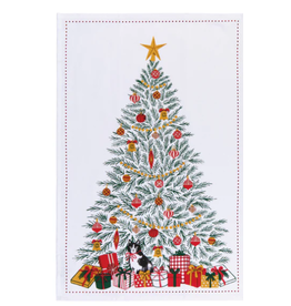 Now Designs Holiday Dish Towel Festive Fir, cat