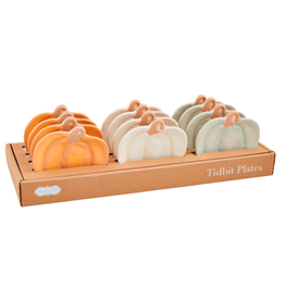 Mudpie Fall Pumpkin Tidbit Plate, SINGLE