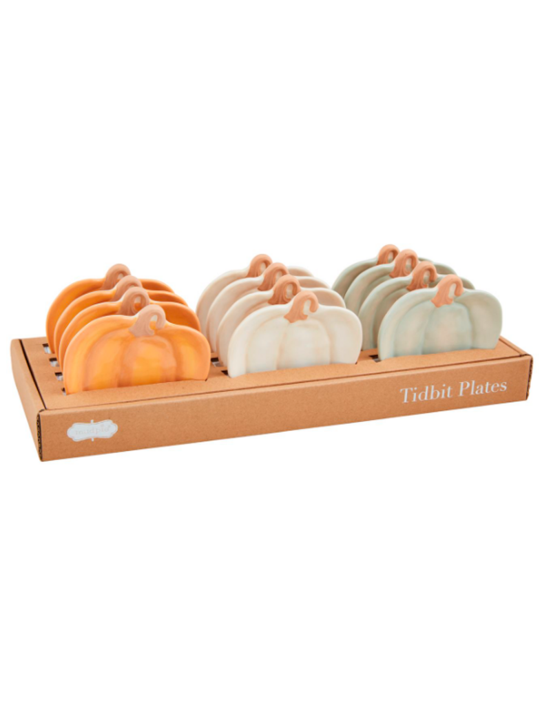 Mudpie Fall Pumpkin Tidbit Plate, SINGLE