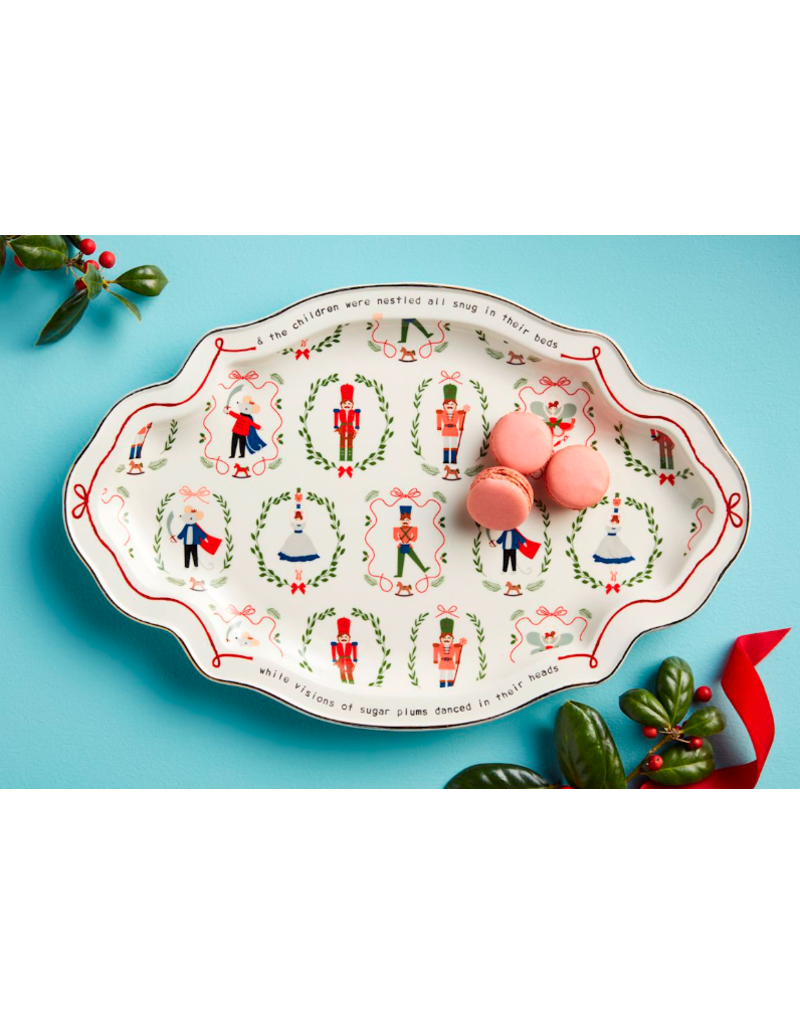 Mudpie Holiday Multiple Nutcrackers Platter, 16x10"
