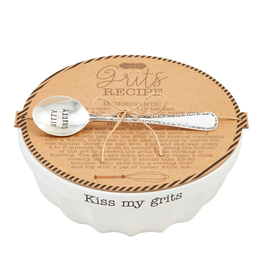 Mudpie Grits Bowl & Spoon Set