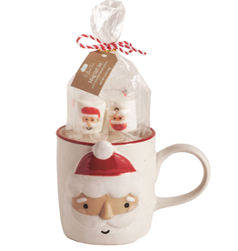 Mudpie Holiday SANTA Mug & Marshmallow Set