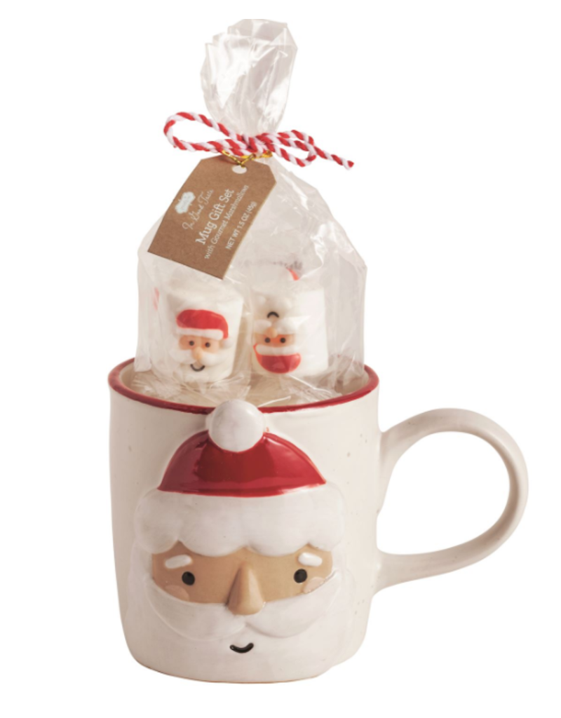 Mudpie Holiday SANTA Mug & Marshmallow Set