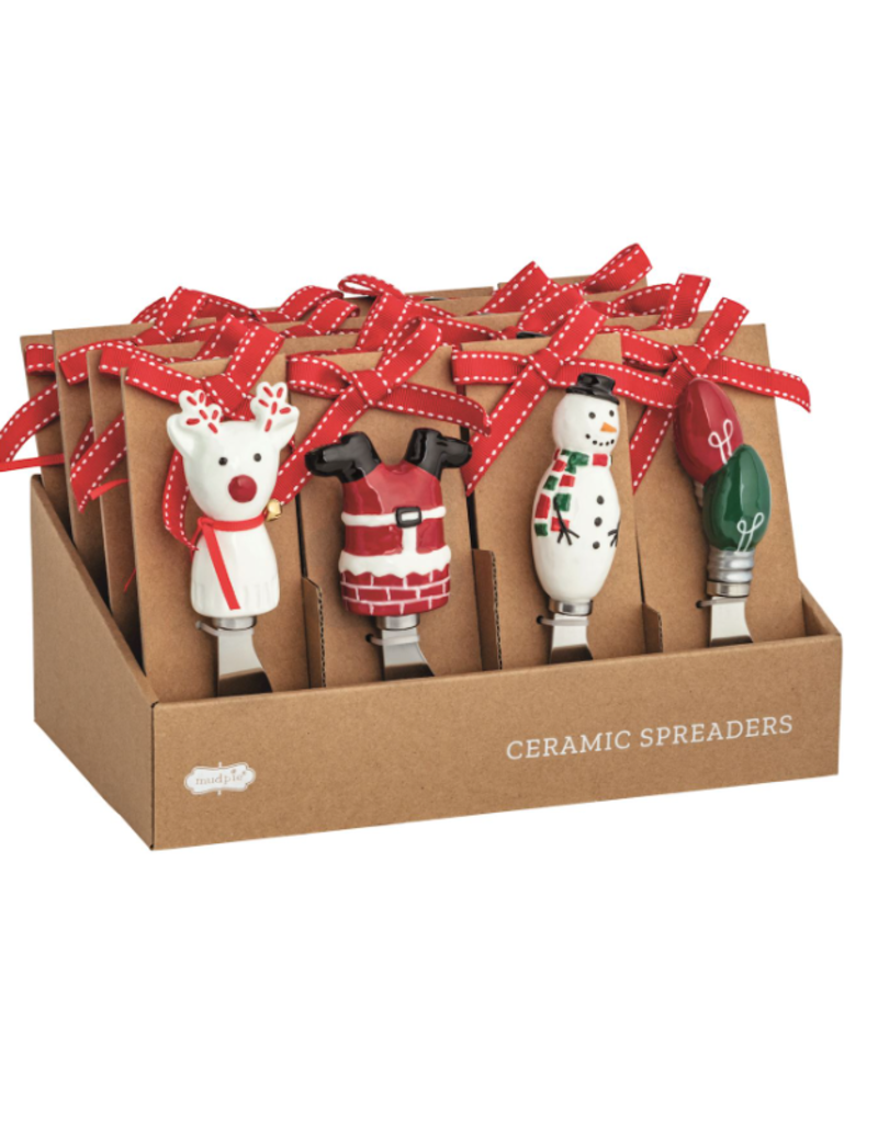 Mudpie Holiday Spreader, ceramic, SINGLE