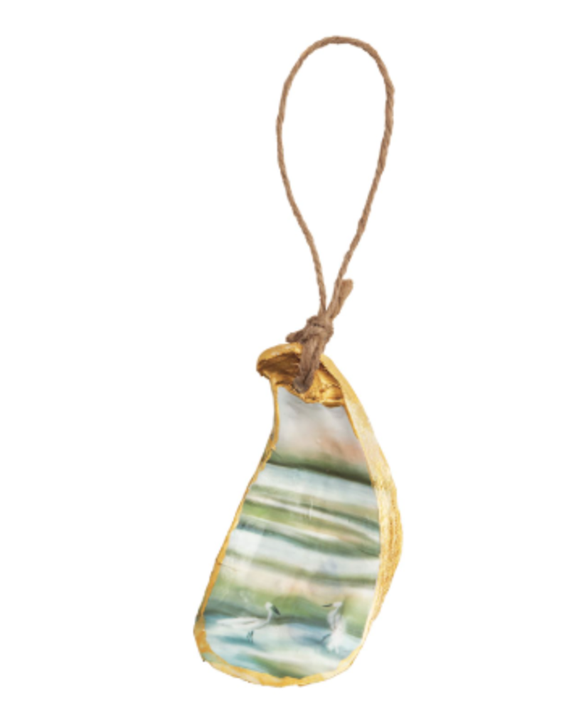 Mudpie Ornament, lOWCOUNTRY Marsh Oyster Beach Scene