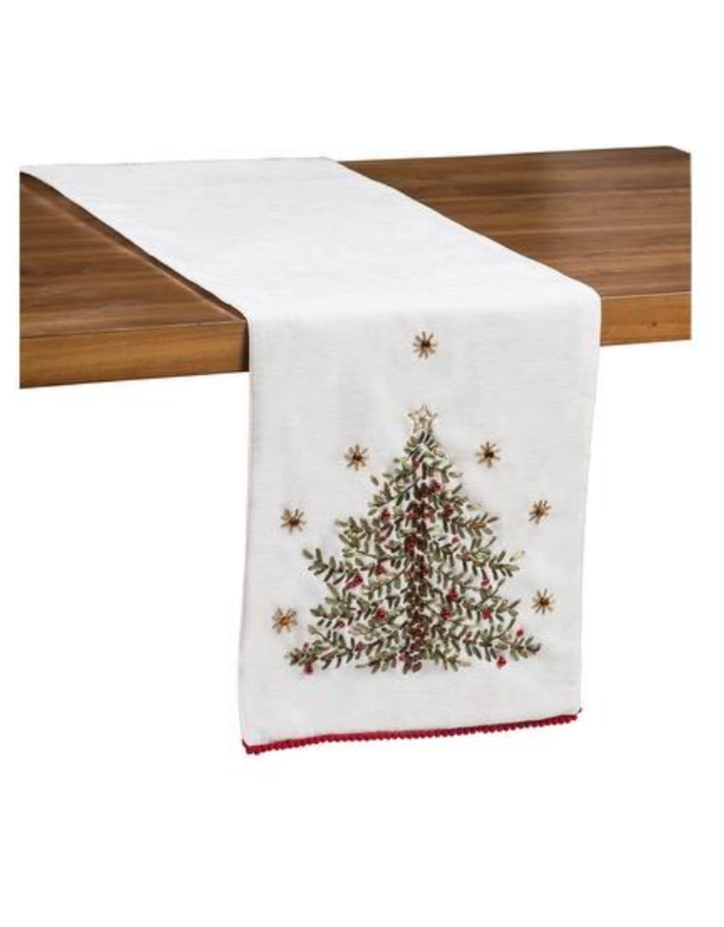 C and F Home Holiday Table Runner, Christmas Tree