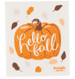 Now Designs Fall Swedish Dish Cloth Hello Fall