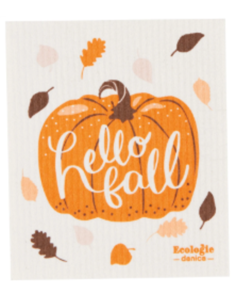 Now Designs Fall Swedish Dish Cloth Hello Fall