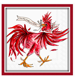 Boston International Cocktail Napkins, USC Carolina Gamecock, 20x