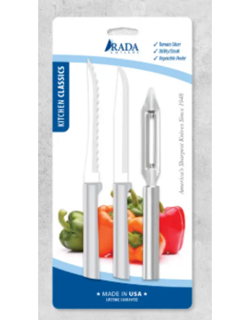 Rada 3pc Knife/Peeler Set