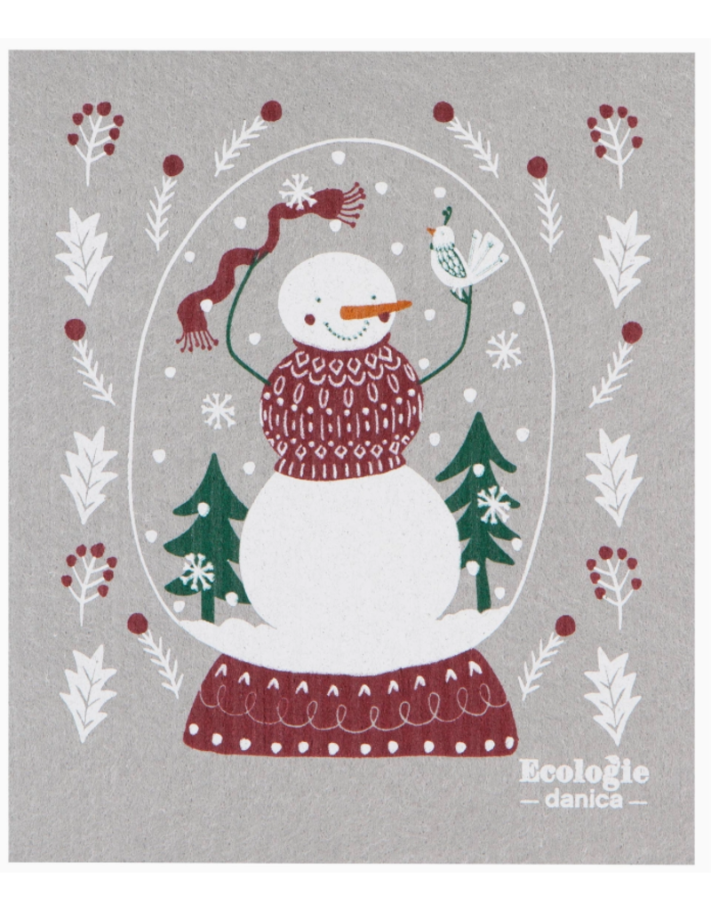 Now Designs Holiday Swedish Dish Cloth Snowman