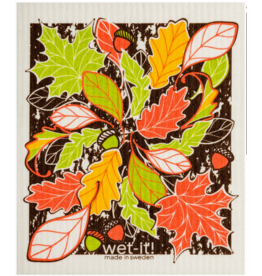 Wet-It Fall Swedish Dish Cloth Fall Leaves