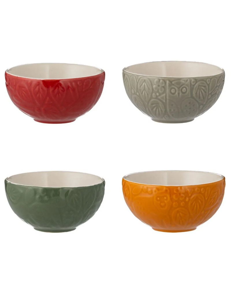 Mason Cash Ceramic PREP Bowls, IN THE FOREST, Set of 4-micr and dish safe*