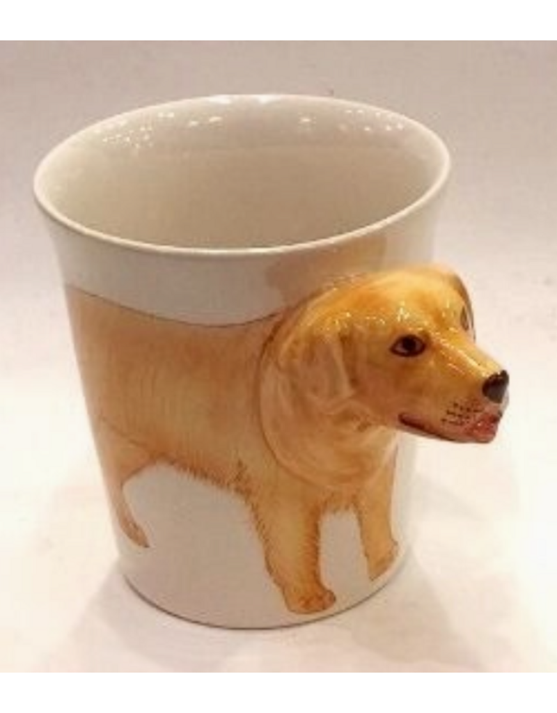 Golden/Lab Dog Mug, 3D