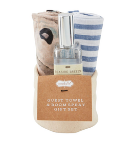 Mudpie OYSTER Room Spray /2 Towel Set