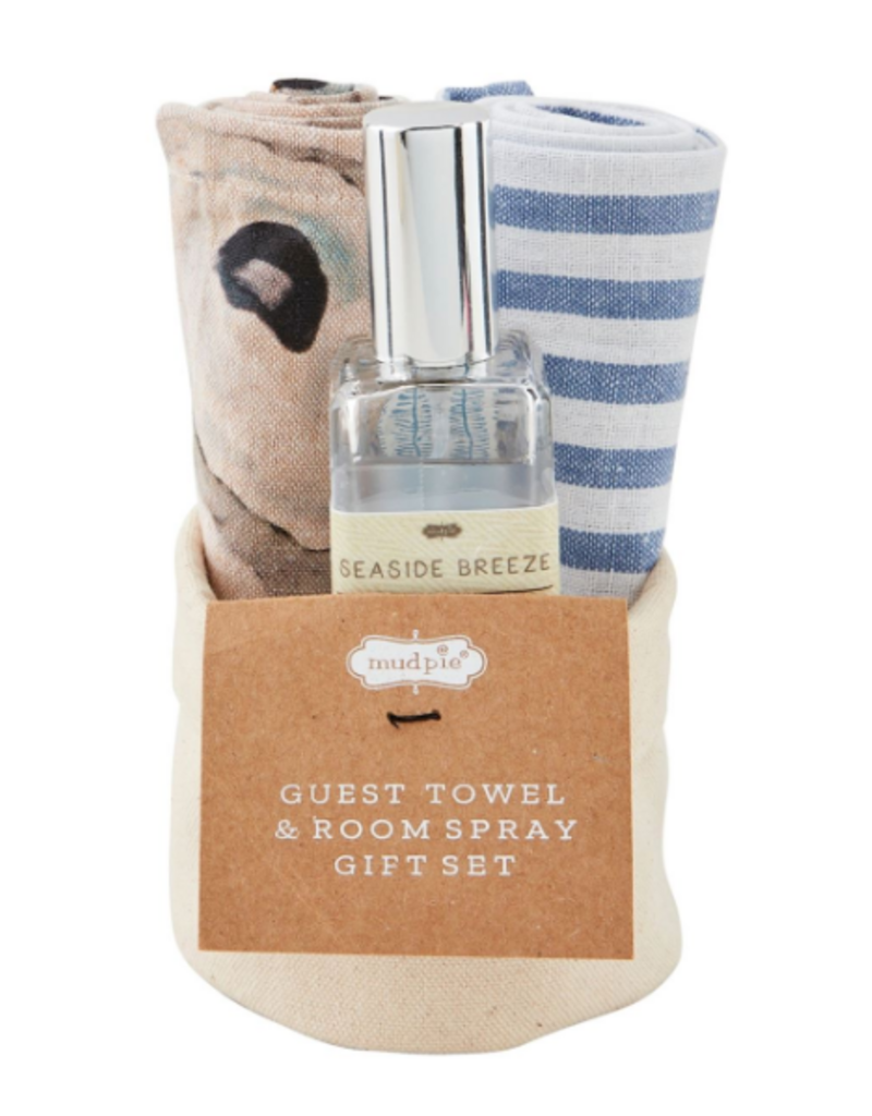 Mudpie OYSTER Room Spray /2 Towel Set