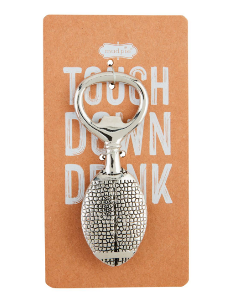 Mudpie Football Bottle Opener, metal