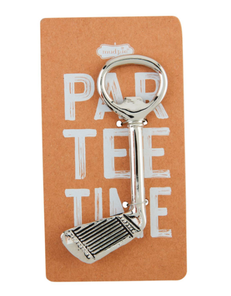 Mudpie Golf Bottle Opener, metal