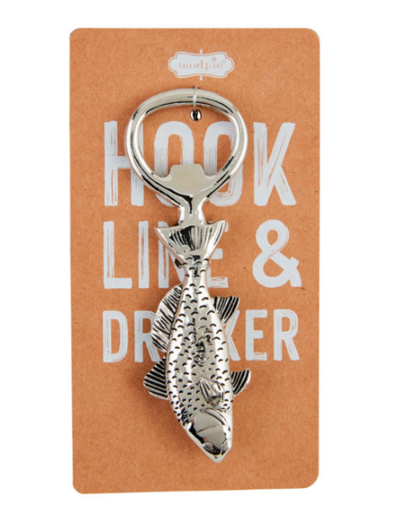Mudpie Fish Bottle Opener, metal