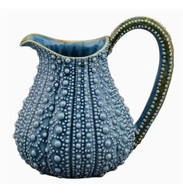 10" BLUE Sea Urchin Pitcher