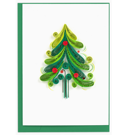 Holiday MINI Gift Enclosure Card, Quill - Christmas Tree, 2.5x3.5"
