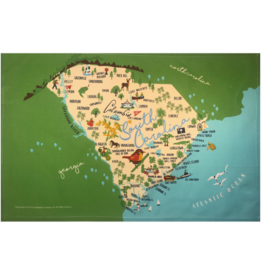 GalleyWare Kitchen Towel, South Carolina Map*
