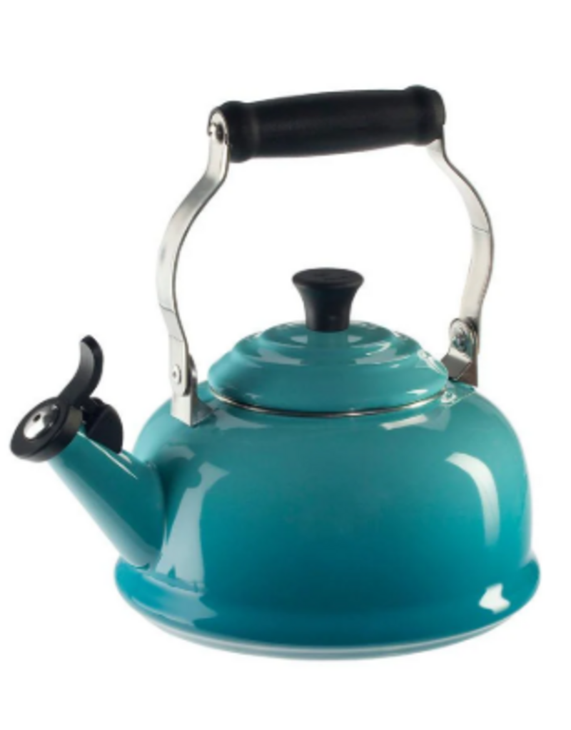 Le Creuset Whistling Tea Kettle 1.7qt - Caribbean Blue cirr* discntd