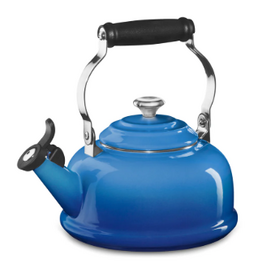 Le Creuset Whistling Tea Kettle 1.7qt- Marseille Blue cirr