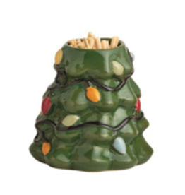 Mudpie Holiday Farm Christmas Toothpick Holder, TREE
