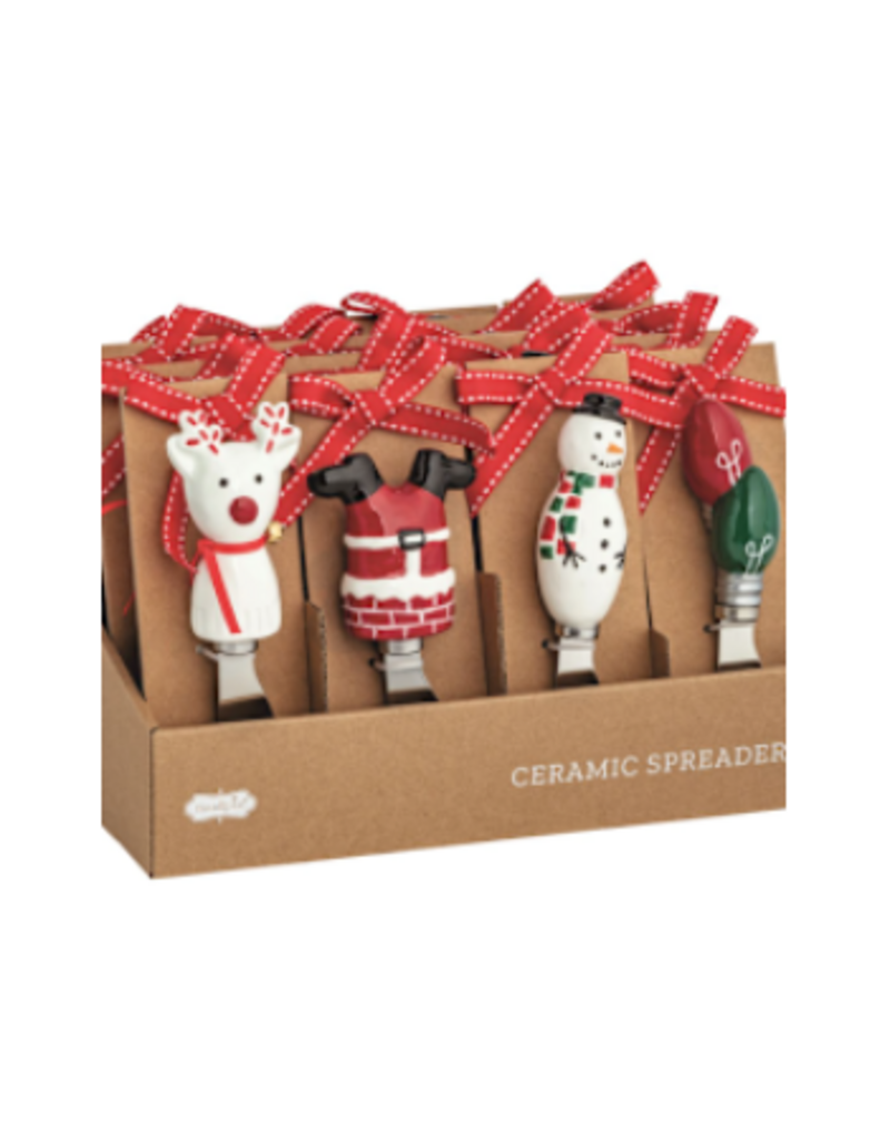Mudpie Holiday Spreader, Ceramic, SINGLEy