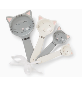 Foxrun Kitty Ceramic Measuring Spoons, Set of 4