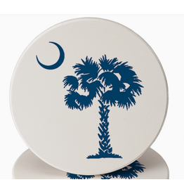 Absorbent Stone Coaster, SC South Carolina Palmetto