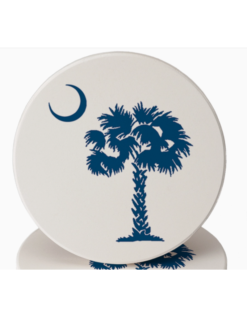 Absorbent Stone Coaster, SC South Carolina Palmetto
