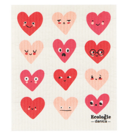 Now Designs Valentine Swedish Dish Cloth Hearts