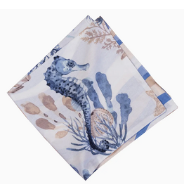 C and F Home Napkin, Seahorse Sands, Reversible