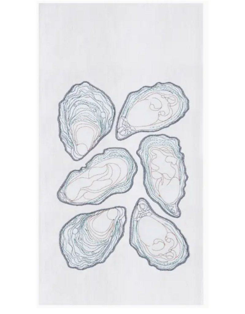 C and F Home Towel, Oysters, floursack