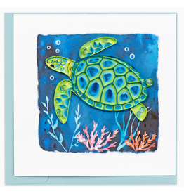 Greeting Card, Quill - Everyday, Sea Turtle, 6x6