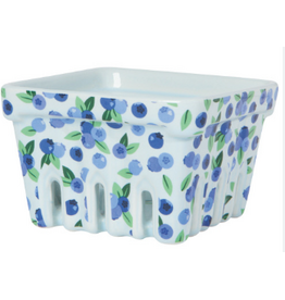 Now Designs Printed Ceramic Berry Basket - Blueberries