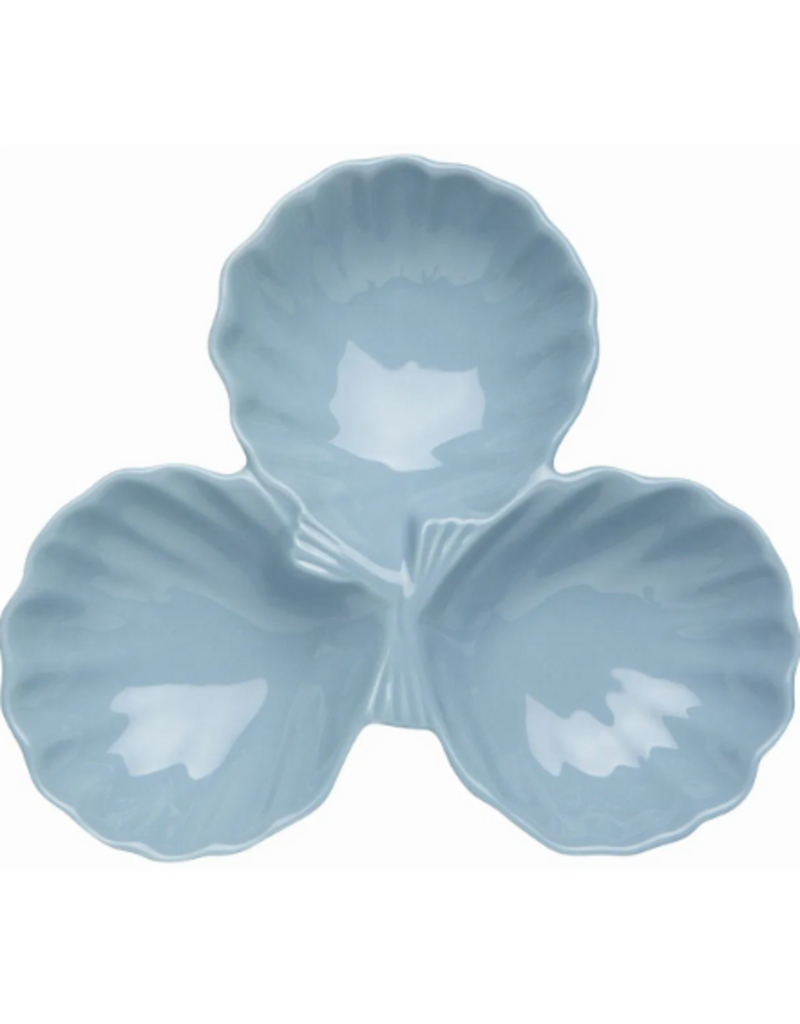 Now Designs Blue Shell Divided Dish
