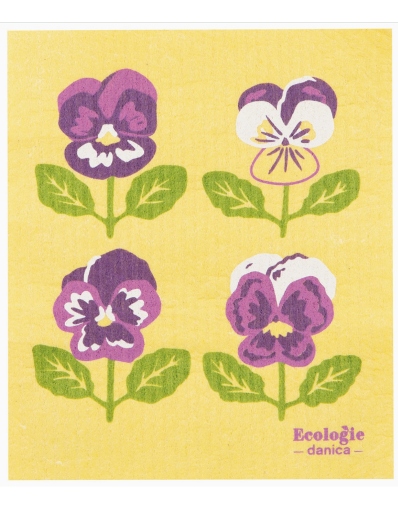 Now Designs Swedish Dish Cloth Pansies