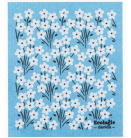 Now Designs Swedish Dish Cloth Blue Flower Bouquet now