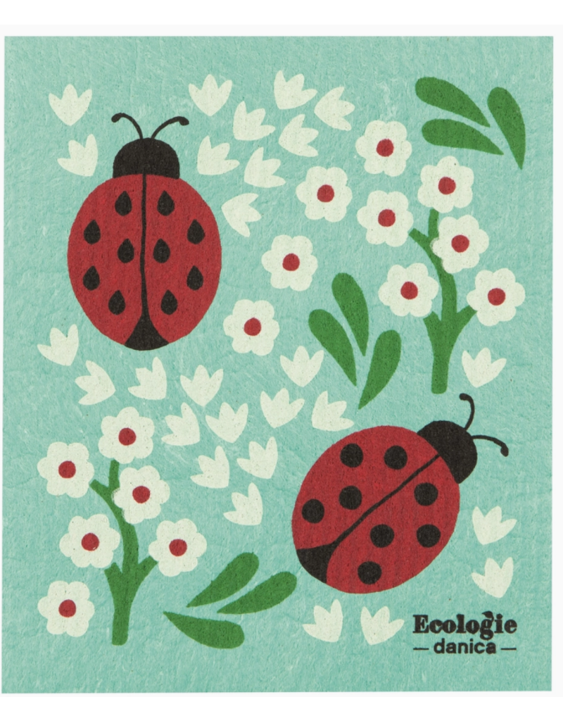 Now Designs Swedish Dish Cloth 2 Ladybugs now