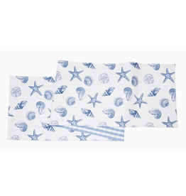 C and F Home Table Runner, Calming Seas, Reversible
